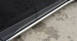 69 999 р. Защита порогов из круглой трубы диаметром 63 мм Russtal Ford Kuga 2 дорестайлинг (2013-2016) (Защита порогов с со скосами на торцах (вариант 1))  с доставкой в г. Кемерово. Увеличить фотографию 10