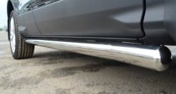69 999 р. Защита порогов из круглой трубы диаметром 63 мм Russtal Ford Kuga 2 дорестайлинг (2013-2016) (Защита порогов с со скосами на торцах (вариант 1))  с доставкой в г. Кемерово. Увеличить фотографию 11