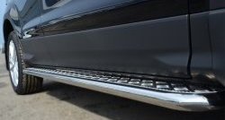 24 649 р. Широкая защита порогов SLITKOFF Ford Kuga 2 дорестайлинг (2013-2016)  с доставкой в г. Кемерово. Увеличить фотографию 2