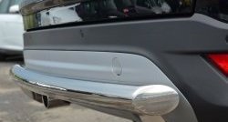 13 449 р. Одинарная защита заднего бампера из трубы диаметром 63 мм SLITKOFF  Ford Kuga  2 (2013-2016) дорестайлинг  с доставкой в г. Кемерово. Увеличить фотографию 3