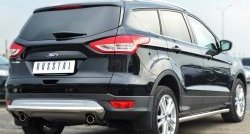 13 449 р. Одинарная защита заднего бампера из трубы диаметром 63 мм SLITKOFF  Ford Kuga  2 (2013-2016) дорестайлинг  с доставкой в г. Кемерово. Увеличить фотографию 4