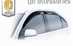 Дефлектора окон CA-Plastiс Ford Mondeo Mk3,B4Y дорестайлинг, седан (2000-2003) (Classic полупрозрачный, Без хром.молдинга)