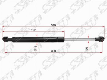 Газовый упор крышки багажника SAT Ford Mondeo (2000-2007) Mk3,B4Y дорестайлинг, седан, Mk3,B4Y рестайлинг, седан