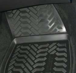 1 599 р. Коврики в салон (седан) Aileron (полиуретан)  Ford Mondeo  MK5 CD391 (2014-2018) дорестайлинг седан  с доставкой в г. Кемерово. Увеличить фотографию 3