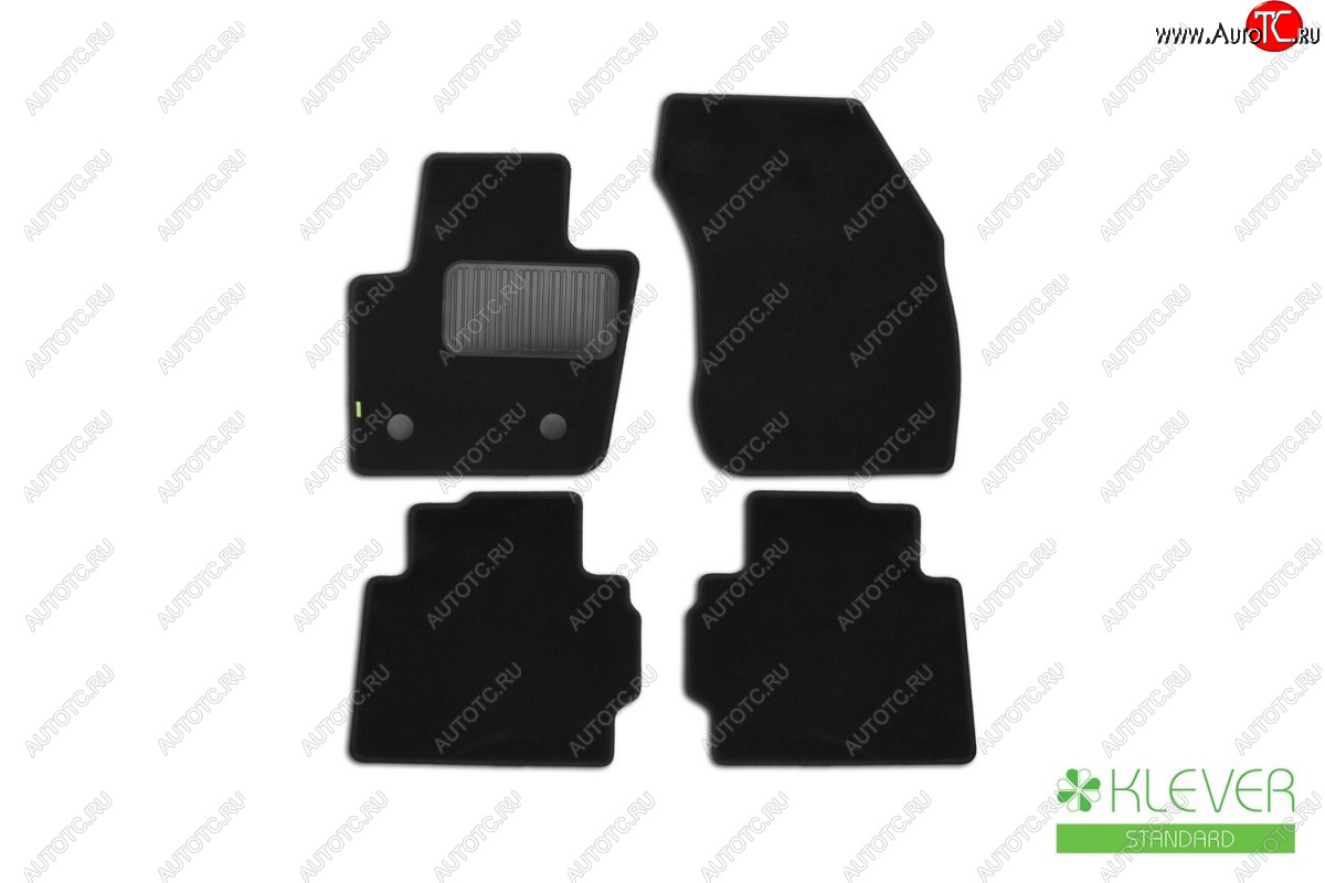 6 949 р. Коврики в салон Klever Standard (текстиль) Ford Mondeo MK5 CD391 дорестайлинг седан (2014-2018) (Черные)  с доставкой в г. Кемерово