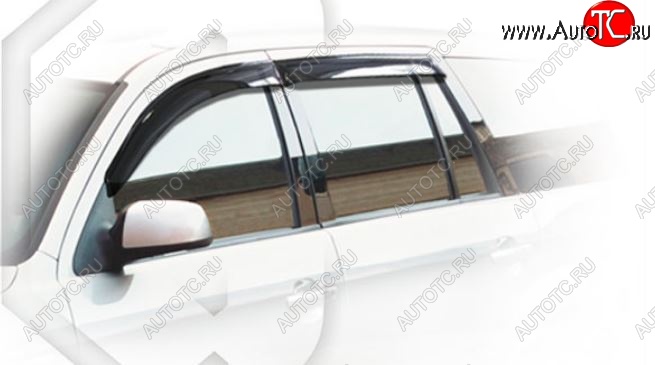 2 699 р. Дефлектора окон CA-Plastiс Ford Mondeo Mk3,BWY дорестайлинг, универсал (2000-2003) (Classic полупрозрачный, Без хром молдингов)  с доставкой в г. Кемерово