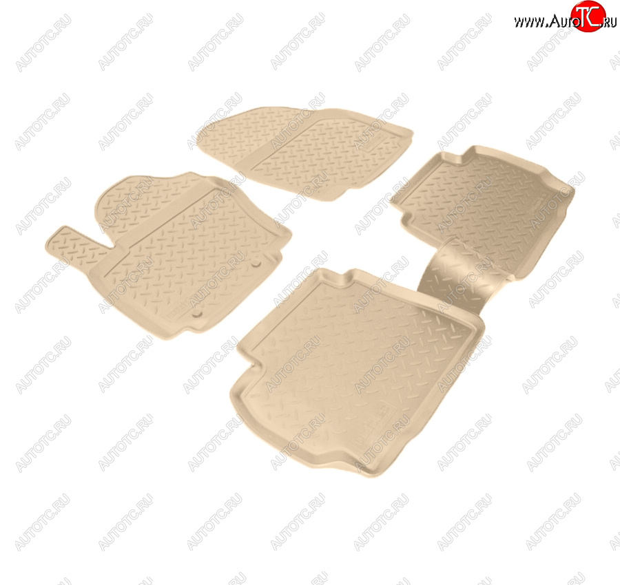3 069 р. Коврики салона Norplast Unidec  Ford Mondeo (2007-2014) Mk4,BD дорестайлинг, седан, Mk4,DG дорестайлинг, универсал, Mk4,BD рестайлинг, седан, Mk4,DG рестайлинг, универсал (Цвет: бежевый)  с доставкой в г. Кемерово