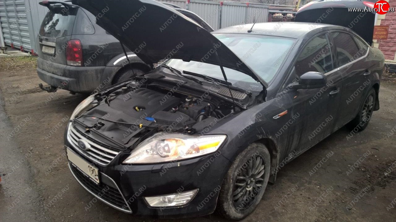 2 149 р. Упоры капота Russtal Ford Mondeo Mk4,BD дорестайлинг, седан (2007-2010)  с доставкой в г. Кемерово