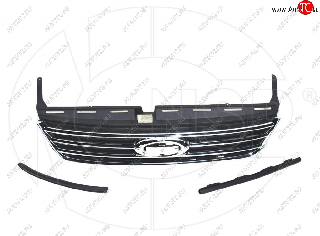 1 429 р. Решетка радиатора NSP (хром). Ford Mondeo Mk4,BD дорестайлинг, седан (2007-2010) (Неокрашенная)  с доставкой в г. Кемерово