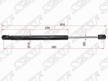 Газовый упор крышки багажника SAT Ford Mondeo (2007-2014) Mk4,BD дорестайлинг, седан, Mk4,DG дорестайлинг, универсал, Mk4,BD рестайлинг, седан, Mk4,DG рестайлинг, универсал