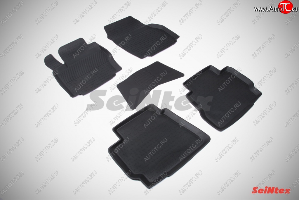 3 099 р. Износостойкие коврики в салон с высоким бортом SeiNtex Premium 4 шт. (резина)  Ford Mondeo (2007-2014) Mk4,BD дорестайлинг, седан, Mk4,DG дорестайлинг, универсал, Mk4,BD рестайлинг, седан, Mk4,DG рестайлинг, универсал  с доставкой в г. Кемерово