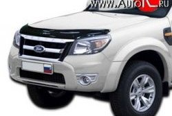 4 599 р. Дефлектор капота NovLine Ford Ranger DoubleCab дорестайлинг (2011-2016)  с доставкой в г. Кемерово. Увеличить фотографию 1