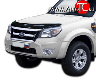4 599 р. Дефлектор капота NovLine Ford Ranger DoubleCab дорестайлинг (2011-2016)  с доставкой в г. Кемерово
