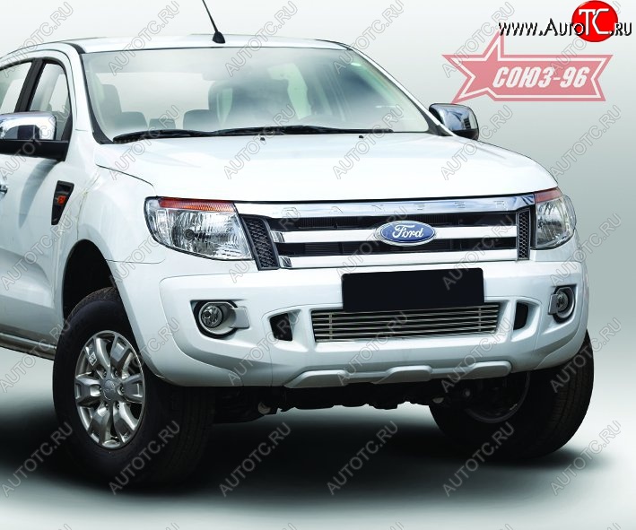 5 624 р. Декоративный элемент воздухозаборника Souz-96 (d10) Ford Ranger RapCab дорестайлинг (2011-2016)  с доставкой в г. Кемерово