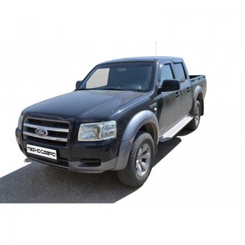 31 999 р. Порожки для ног Бумер (алюминий) Ford Ranger рестайлинг (2009-2011)  с доставкой в г. Кемерово. Увеличить фотографию 1