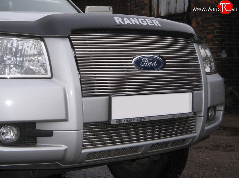 6 099 р. Декоративная вставка воздухозаборника Berkut Ford Ranger дорестайлинг (2006-2009)  с доставкой в г. Кемерово