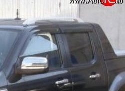 999 р. Комплект дефлекторов окон (ветровиков) 4 шт. (рестайлинг) Russtal Ford Ranger дорестайлинг (2006-2009)  с доставкой в г. Кемерово. Увеличить фотографию 1