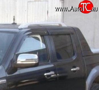 999 р. Комплект дефлекторов окон (ветровиков) 4 шт. (рестайлинг) Russtal Ford Ranger дорестайлинг (2006-2009)  с доставкой в г. Кемерово