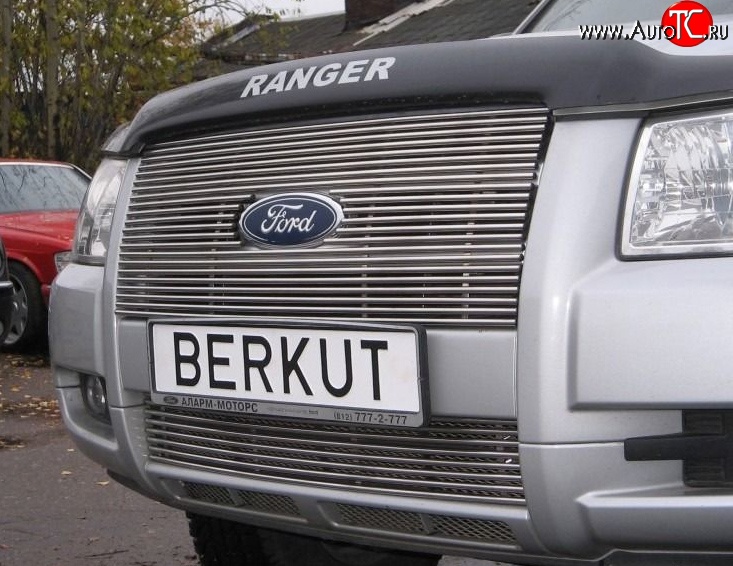 9 399 р. Декоративная вставка решетки радиатора Berkut Ford Ranger дорестайлинг (2006-2009)  с доставкой в г. Кемерово