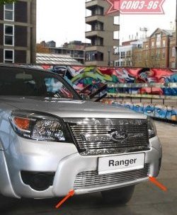 Декоративный элемент воздухозаборника Souz-96 (d10) Ford Ranger дорестайлинг (2006-2009)