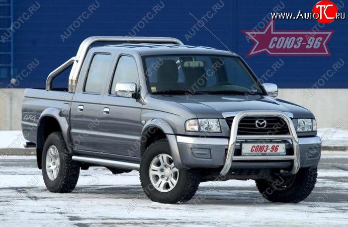 20 114 р. Защита переднего бампера Souz-96 (d76) Ford Ranger дорестайлинг (2006-2009)  с доставкой в г. Кемерово