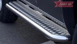 21 599 р. Защита порогов с листом Souz-96 (d76).  Ford Ranger (2006-2009), Mazda B-Series (1998-2007)  с доставкой в г. Кемерово. Увеличить фотографию 1