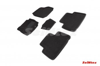 Комплект 3D ковриков в салон (ворсовые / чёрные) Seintex Ford S-Max  1 (2006-2015) дорестайлинг, рестайлинг