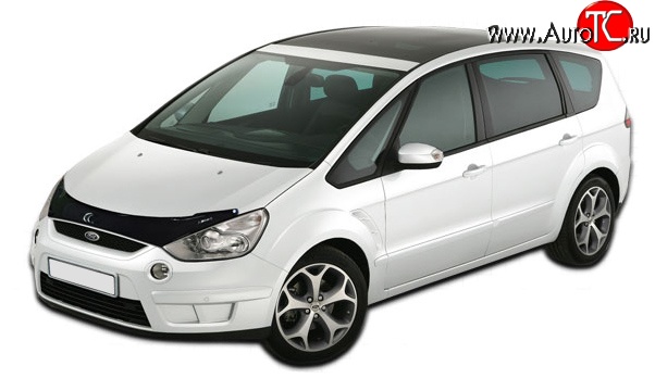4 599 р. Дефлектор капота NovLine  Ford S-Max  1 (2006-2010) дорестайлинг  с доставкой в г. Кемерово