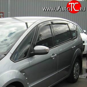 2 114 р. Дефлекторы окон (ветровики) Novline 4 шт Ford S-Max 1 дорестайлинг (2006-2010)  с доставкой в г. Кемерово