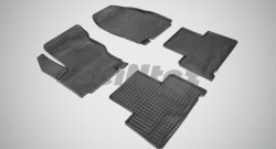 Износостойкие коврики в салон с рисунком Сетка SeiNtex Premium 4 шт. (резина) Ford S-Max  1 (2006-2010) дорестайлинг