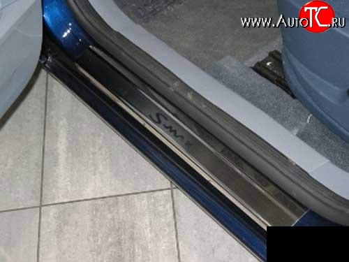 2 339 р. Комплект накладок на порожки автомобиля Novline Ford S-Max 1 дорестайлинг (2006-2010)  с доставкой в г. Кемерово