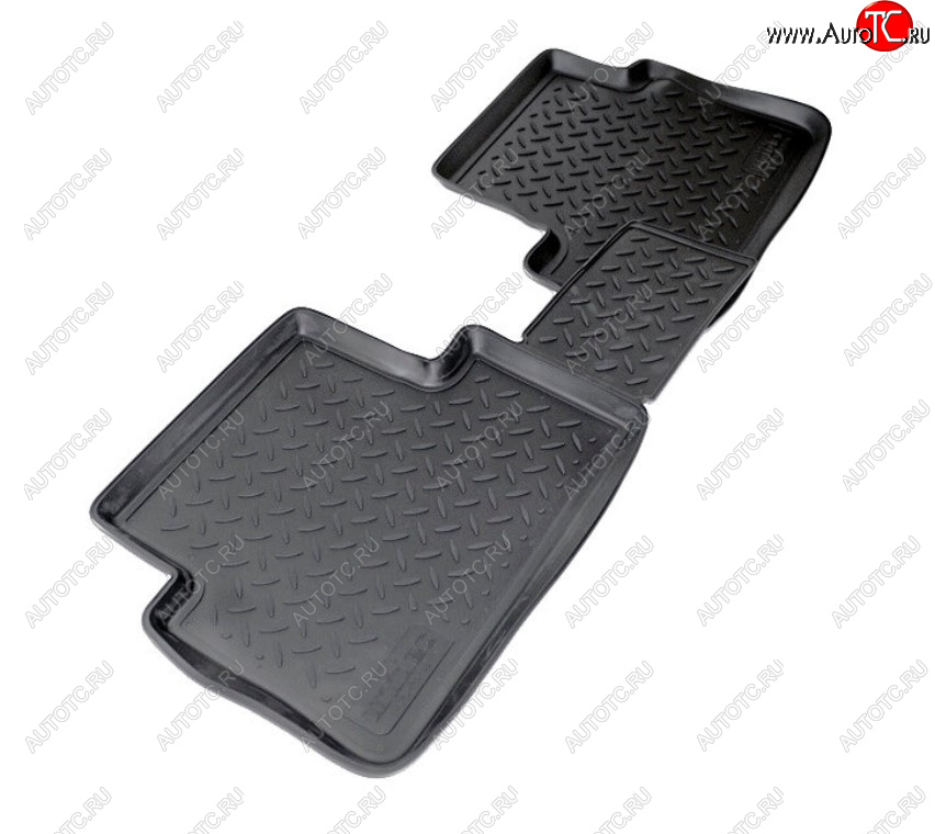 1 239 р. Комплект салонных ковриков Norplast Unidec (задние) Ford Tourneo Connect (2009-2013) (Цвет: черный)  с доставкой в г. Кемерово