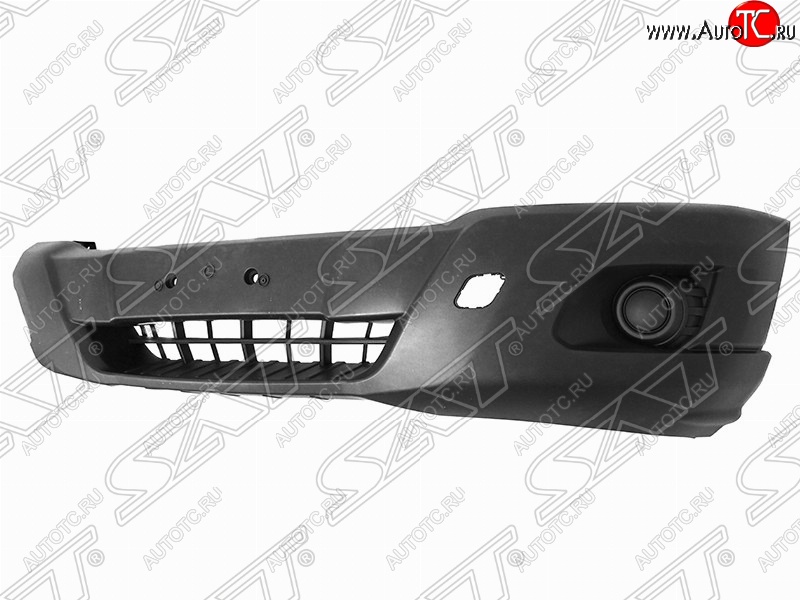 4 949 р. Передний бампер SAT (Тайвань) Ford Transit цельнометаллический фургон (2014-2022) (Неокрашенный)  с доставкой в г. Кемерово