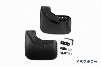 1 249 р. Брызговики задние Frosch Optimum  Ford Transit (2014-2022) цельнометаллический фургон (В пакете)  с доставкой в г. Кемерово. Увеличить фотографию 2