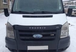 999 р. Дефлектор капота (рестайлинг) Russtal (короткий) Ford Transit цельнометаллический фургон (2006-2014)  с доставкой в г. Кемерово. Увеличить фотографию 1