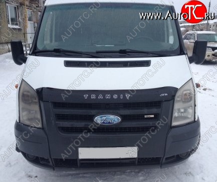 999 р. Дефлектор капота (рестайлинг) Russtal (короткий) Ford Transit цельнометаллический фургон (2006-2014)  с доставкой в г. Кемерово