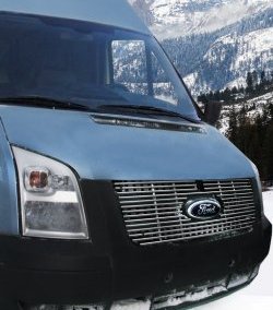 5 534 р. Декоративные вставки решетки радиатора Novline Ford Transit цельнометаллический фургон (2006-2014)  с доставкой в г. Кемерово. Увеличить фотографию 1