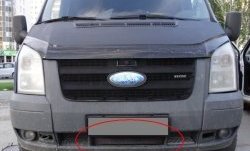 1 469 р. Нижняя защитная сетка на бампер (рестайлинг) Russtal (черная) Ford Transit цельнометаллический фургон (2006-2014)  с доставкой в г. Кемерово. Увеличить фотографию 1