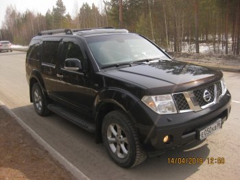 2 379 р. Передние брызговики NovLine 2 шт. Nissan Pathfinder R51 рестайлинг (2009-2014)  с доставкой в г. Кемерово. Увеличить фотографию 3