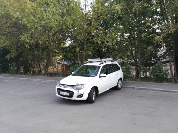 2 499 р. Багажная корзина Металл Дизайн Geely MK (2006-2015) (серебристая)  с доставкой в г. Кемерово. Увеличить фотографию 6