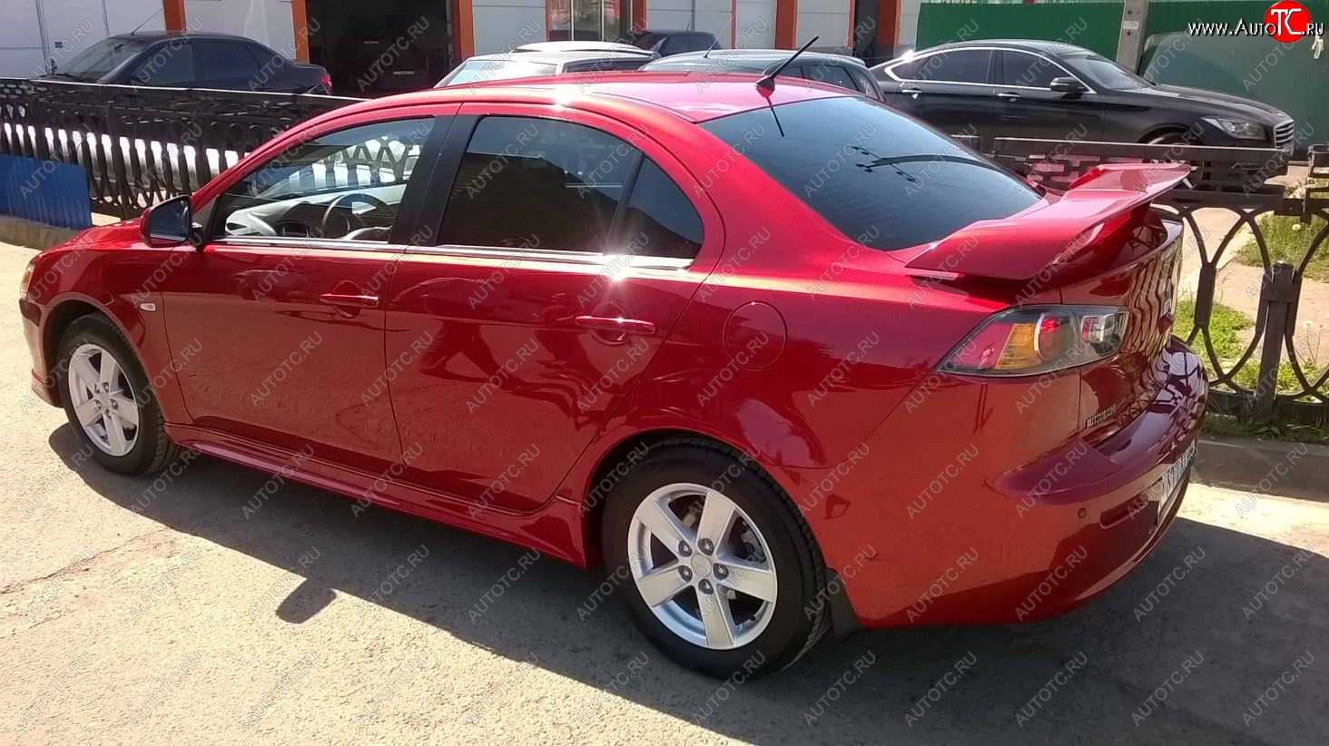 4 799 р. Спойлер Сток 2л Mitsubishi Lancer 10 CY седан дорестайлинг (2007-2010) (Неокрашенный)  с доставкой в г. Кемерово