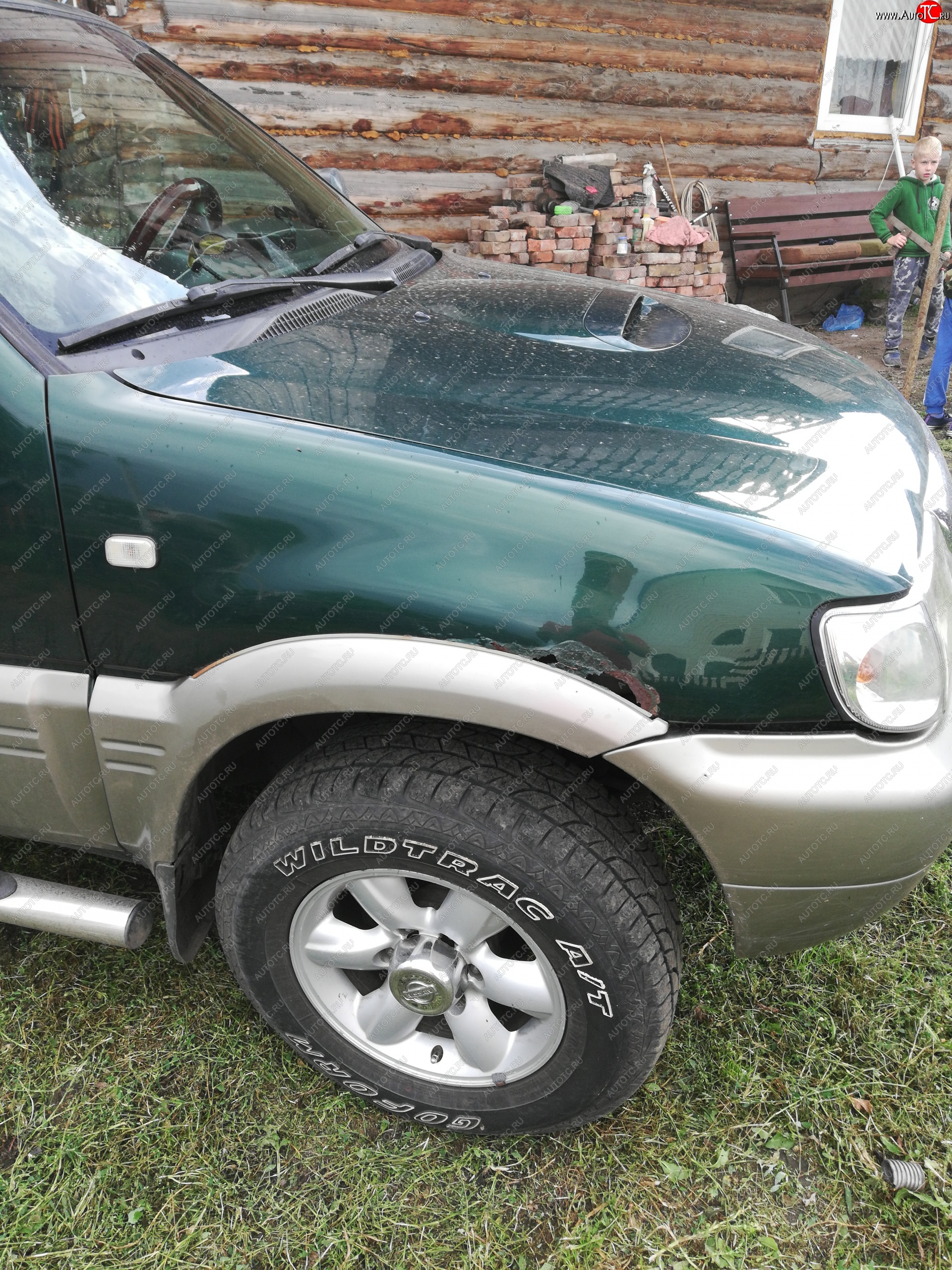 6 449 р. Правое переднее пластиковое крыло (левый руль) Стандарт Nissan Terrano2 R20 2-ой рестайлинг (1999-2006)  с доставкой в г. Кемерово