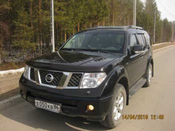 3 299 р. Молдинги дверей RA (узкие, комплект) Nissan Pathfinder R51 дорестайлинг (2004-2007) (Поверхность глянец (под окраску), Неокрашенные)  с доставкой в г. Кемерово. Увеличить фотографию 9