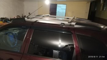 2 499 р. Рейлинги и поперечины Metall-Design (крыша с рёбрами жёсткости) Лада Калина 2194 универсал (2014-2018) (Крыша с короткими рёбрами. Цвет: серебристый)  с доставкой в г. Кемерово. Увеличить фотографию 6