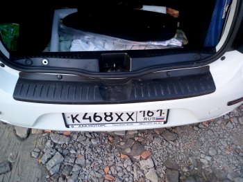 1 089 р. Накладка защитная на задний бампер Yuago Renault Sandero (B8) дорестайлинг (2014-2018)  с доставкой в г. Кемерово. Увеличить фотографию 4