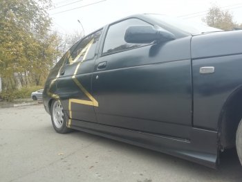 1 599 р. Комплект порогов Avtoritet  Лада 2110 - Приора ( 2170,  2171,  2172) (Без захода на арку, Неокрашенные)  с доставкой в г. Кемерово. Увеличить фотографию 5