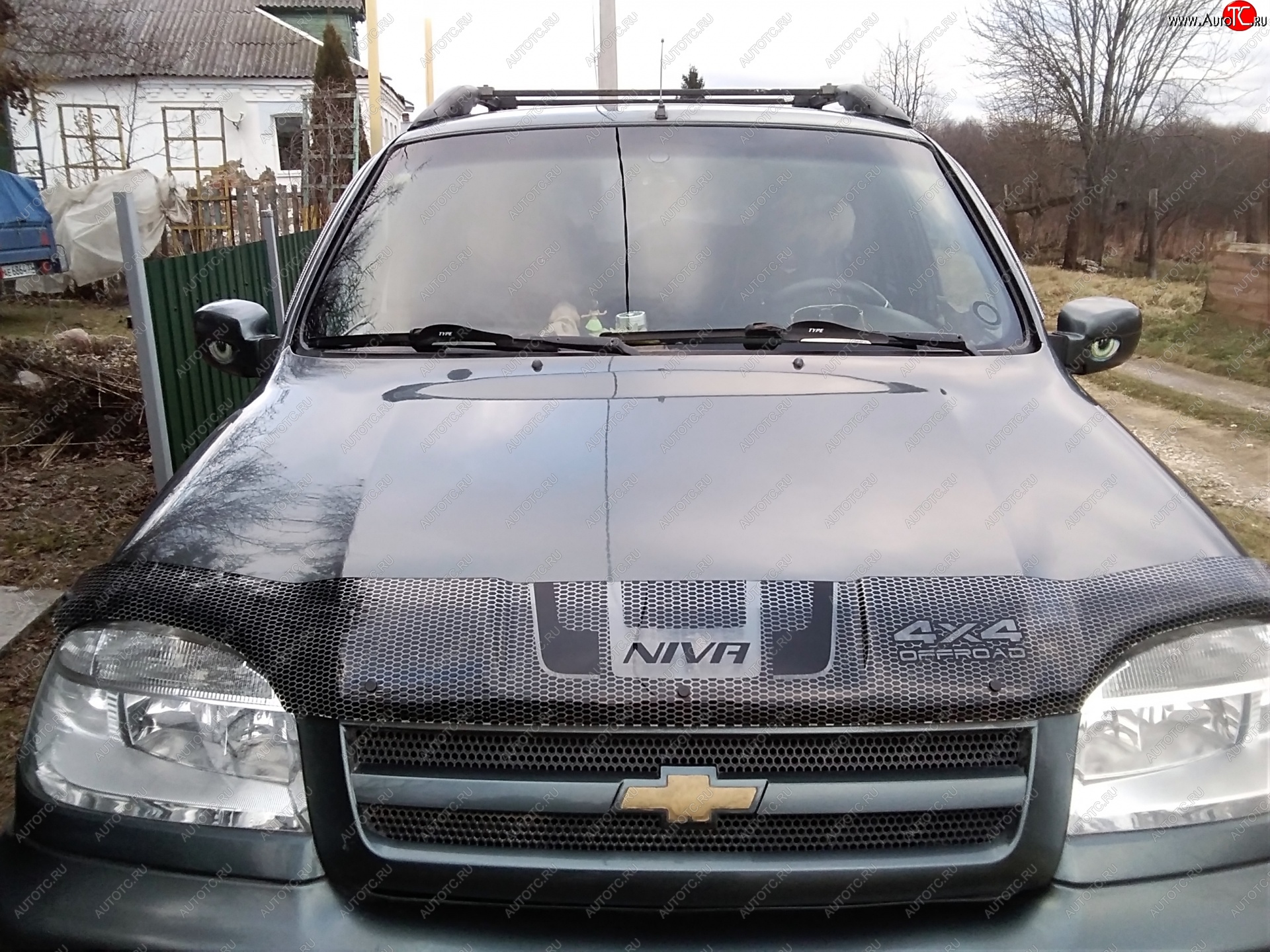 2 559 р. Дефлектор капота CA-Plastiс  Chevrolet Niva  2123 (2009-2020), Лада 2123 (Нива Шевроле) (2009-2021) (Серия Art черная)  с доставкой в г. Кемерово