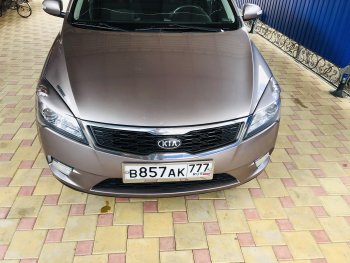 1 599 р. Реснички на фары (рестайлинг) K-1  KIA Ceed  1 ED (2010-2012) рестайлинг, хэтчбэк 5 дв. (Неокрашенные)  с доставкой в г. Кемерово. Увеличить фотографию 2