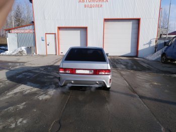 7 699 р. Задний бампер Импульс  Лада 2108 - 2114 (Неокрашенный)  с доставкой в г. Кемерово. Увеличить фотографию 9