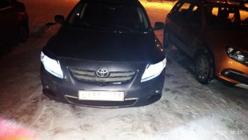 1 299 р. Комплект ресничек на фары Sport  Toyota Corolla  E150 (2006-2010) седан дорестайлинг (Неокрашенные)  с доставкой в г. Кемерово. Увеличить фотографию 12